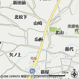 愛知県豊橋市石巻本町広谷周辺の地図