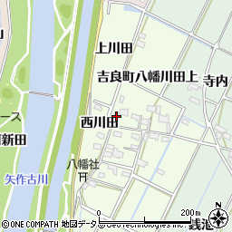 愛知県西尾市吉良町八幡川田上49周辺の地図