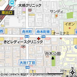セブンイレブン茨木舟木町東店周辺の地図