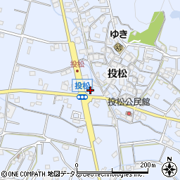 兵庫県加古川市志方町投松364周辺の地図