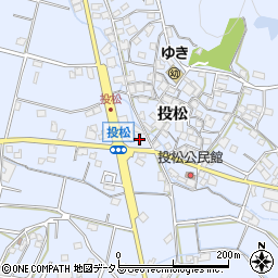 兵庫県加古川市志方町投松362-1周辺の地図