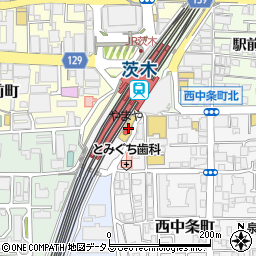 ダイソーやまやＪＲ茨木駅前店周辺の地図
