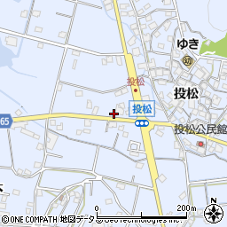 兵庫県加古川市志方町投松371周辺の地図