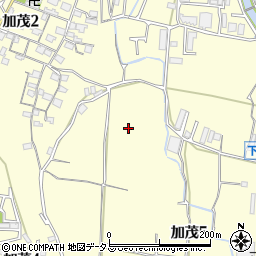 兵庫県川西市加茂周辺の地図