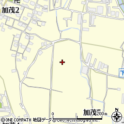 兵庫県川西市加茂周辺の地図