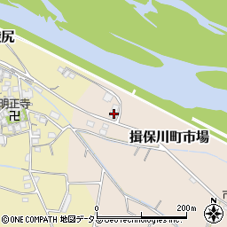 兵庫県たつの市揖保川町市場971周辺の地図