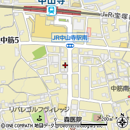 東建コーポレーション株式会社　宝塚支店周辺の地図