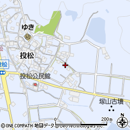 兵庫県加古川市志方町投松92周辺の地図