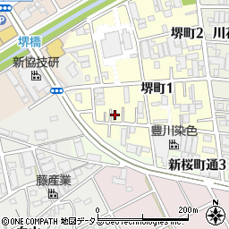 愛知県豊川市堺町1丁目47周辺の地図