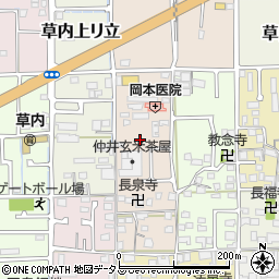 京都府京田辺市草内穴口周辺の地図