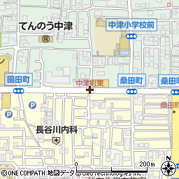 中津町東周辺の地図