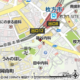 チケット大黒屋　枚方市駅前店周辺の地図