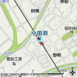 小田渕駅周辺の地図