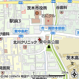 ハローワーク茨木周辺の地図