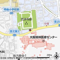 大阪府枚方市中宮西之町1-61周辺の地図