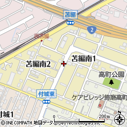 兵庫県姫路市苫編南周辺の地図
