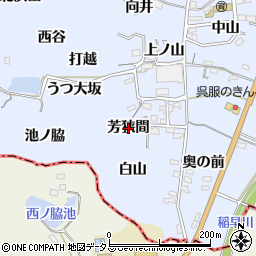 愛知県常滑市坂井（芳狭間）周辺の地図