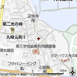 大阪府枚方市大峰元町2丁目24周辺の地図