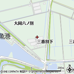 愛知県西尾市一色町細川大岡六ノ割周辺の地図