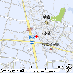 兵庫県加古川市志方町投松357周辺の地図
