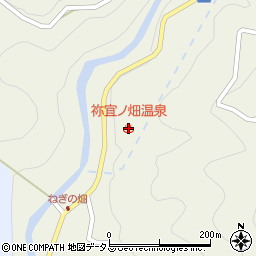 祢宜ノ畑温泉周辺の地図