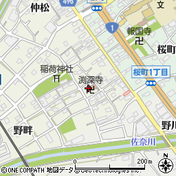 渕深寺周辺の地図