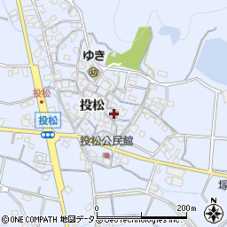 兵庫県加古川市志方町投松156周辺の地図