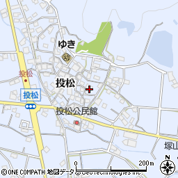 兵庫県加古川市志方町投松116周辺の地図