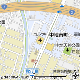 ゴルフ５姫路中地店周辺の地図