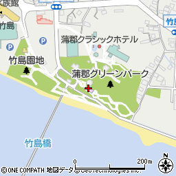 海辺の文学記念館周辺の地図