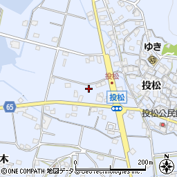 兵庫県加古川市志方町投松326周辺の地図