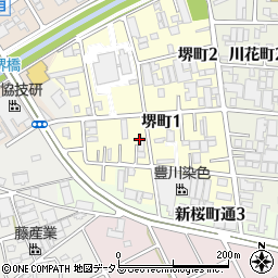愛知県豊川市堺町1丁目周辺の地図