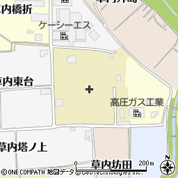 京都府京田辺市草内能戸周辺の地図