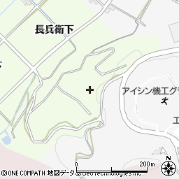 愛知県西尾市吉良町酒井道ケ圦周辺の地図