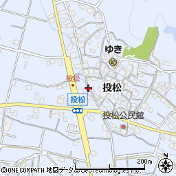 兵庫県加古川市志方町投松205周辺の地図
