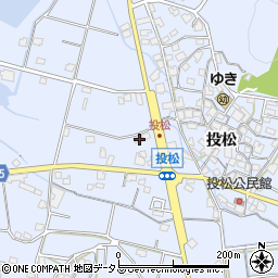 兵庫県加古川市志方町投松326-1周辺の地図