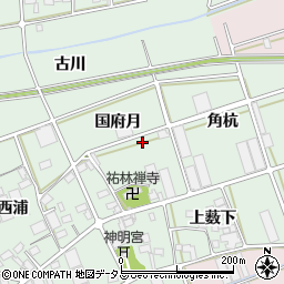 愛知県豊川市土筒町周辺の地図