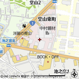 大阪府枚方市堂山東町周辺の地図