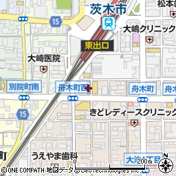 なの花薬局茨木駅前店周辺の地図
