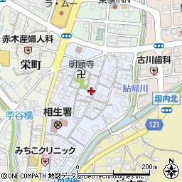 兵庫県相生市陸本町周辺の地図
