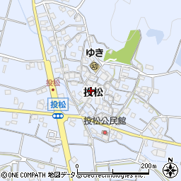 兵庫県加古川市志方町投松200周辺の地図