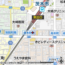 ウエルシア阪急茨木市駅東口店周辺の地図