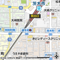 ウエルシア阪急茨木市駅東口店周辺の地図