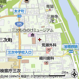 広島県三次市三次町1700周辺の地図