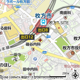 大東楽器株式会社　枚方支店周辺の地図
