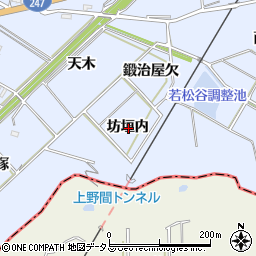 愛知県常滑市坂井坊垣内周辺の地図