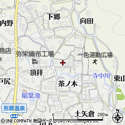 愛知県蒲郡市金平町椿薮周辺の地図