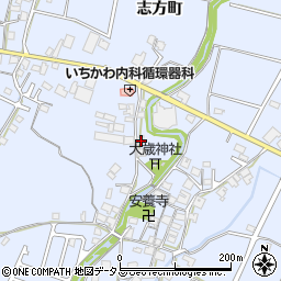 兵庫県加古川市志方町上冨木668周辺の地図