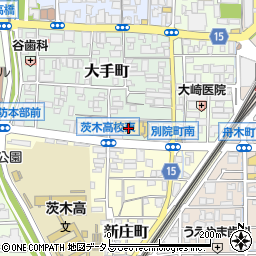 阪急オアシス茨木大手町店周辺の地図