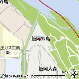 京都府京田辺市飯岡外島周辺の地図